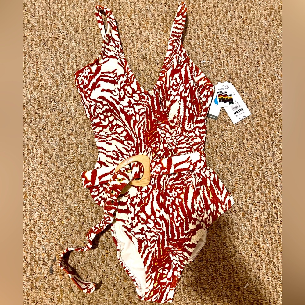 NWT One Piece Swimsuit Brown Leopard 🐆 024